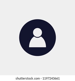 user icon, vector illustration. flat icon