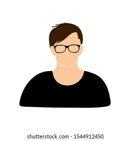 User icon vector illustration on white background. Eps10