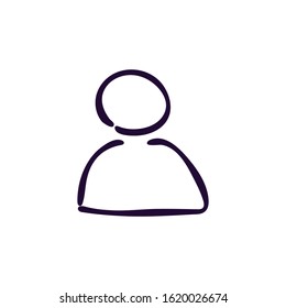 User icon vector illustration on white background Eps10