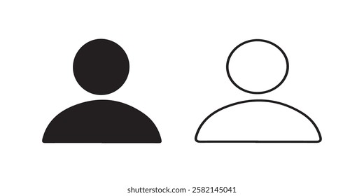 User icon vector illustration on white background
