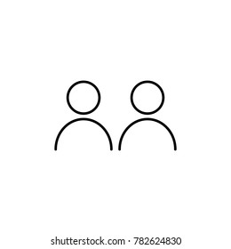 User icon vector illustration on black background