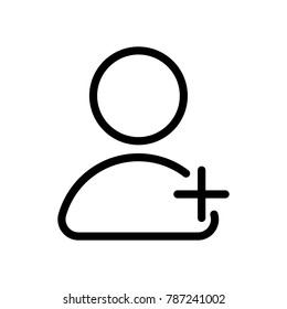 User icon vector illustration on white background