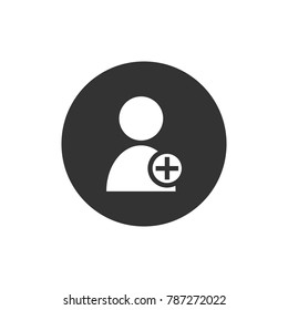 User icon vector illustration on white background