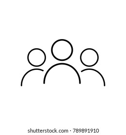 User icon vector illustration on white background