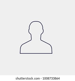 user icon, vector illustration. person icon. avatar icon