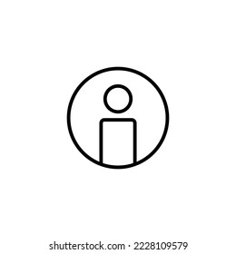 Benutzersymbol, Vektorgrafik. Personenzeichen und -zeichen. Menschen Symbol. 