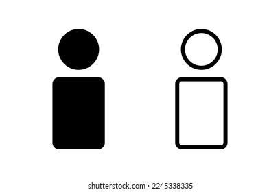 Icono de usuario ilustración vectorial. signo y símbolo de persona. icono de personas. 