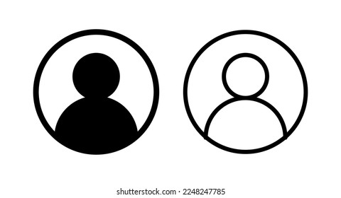 Icono de usuario ilustración vectorial. signo y símbolo de persona. icono de personas. 