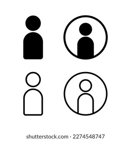 Icono de usuario ilustración vectorial. signo y símbolo de persona. icono de personas. 