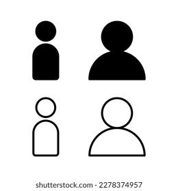 Icono de usuario ilustración vectorial. signo y símbolo de persona. icono de personas. 