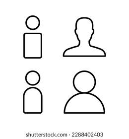 Icono de usuario ilustración vectorial. signo y símbolo de persona. icono de personas. 