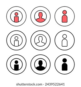 User Icon vector illustration. person sign and symbol. people icon. 