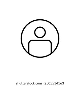 User Icon vector illustration. person sign flat black trendy style illustration for web and app on white background..eps
