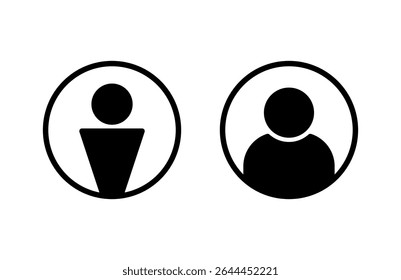 Vektorgrafik des Benutzersymbols. Personenzeichen und -symbol. Menschen-Symbol. 
