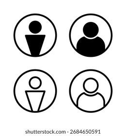 User Icon vector illustration. person sign and symbol. people icon. 