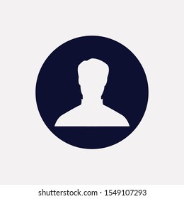 User icon. Vector illustration. Profile picture icon