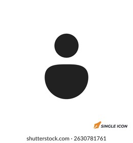 user icon vector illustration. user symbol isolated on white background