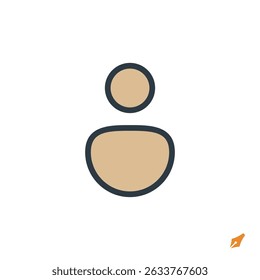 user icon vector illustration. user symbol isolated on white background