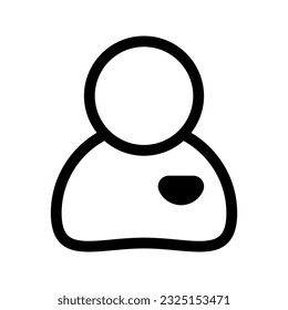 User icon. Vector isolated illustration