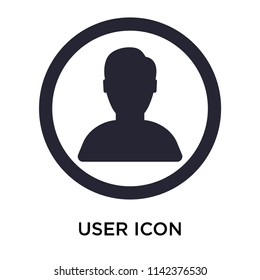 User icon vector isolated on white background for your web and mobile app design, User logo concept