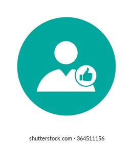 User icon vector like. Vector illustration EPS