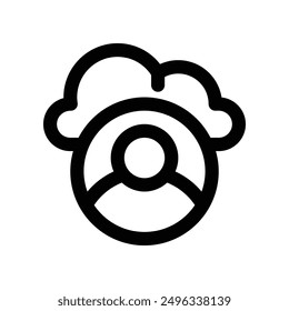 user icon. vector line icon for your website, mobile, presentation, and logo design.