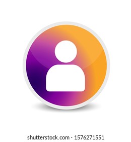 User icon vector logo art
