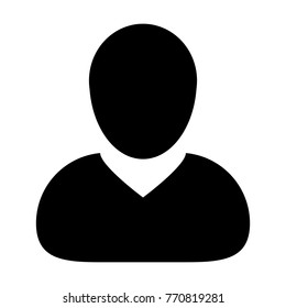 User Icon Vector Male Person Symbol Profile Avatar Sign in Flat Color Glyph Pictogram illustration