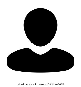 User Icon Vector Male Person Symbol Profile Avatar Sign in Flat Color Glyph Pictogram illustration