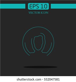 user icon vector. on dark background.logo design.graphic image.avatar