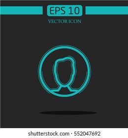 user icon vector. on dark background.logo design.graphic image.avatar