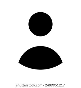 User icon vector. People illustration sign. Man symbol. Avatar logo.