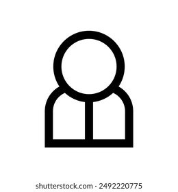User icon vector. People illustration sign. Man symbol. Avatar logo.