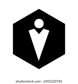 User icon vector. People illustration sign. Man symbol. Avatar logo.