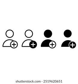 Vetor do ícone do usuário. Sinal de ilustração de pessoas. Símbolo do homem. Logo do Avatar.