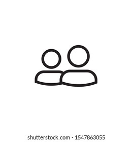 User Icon vector. People icon isolated on white background