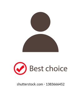 User Icon. Vector people icon. Profile vector icon. Person illustration. Business User Icon. Users Group symbol. Male user symbol
