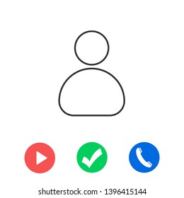 User Icon. Vector people icon. Profile vector icon. Person illustration. Business User Icon. Users Group symbol. Male user symbol