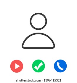 User Icon. Vector people icon. Profile vector icon. Person illustration. Business User Icon. Users Group symbol. Male user symbol