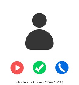 User Icon. Vector people icon. Profile vector icon. Person illustration. Business User Icon. Users Group symbol. Male user symbol