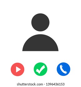 User Icon. Vector people icon. Profile vector icon. Person illustration. Business User Icon. Users Group symbol. Male user symbol