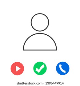 User Icon. Vector people icon. Profile vector icon. Person illustration. Business User Icon. Users Group symbol. Male user symbol