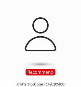 User Icon. Vector people icon. Profile vector icon. Person illustration. Business User Icon. Users Group symbol. Male user symbol