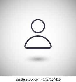 User Icon. Vector people icon. Profile vector icon. Person illustration. Business User Icon. Users Group symbol. Male user symbol