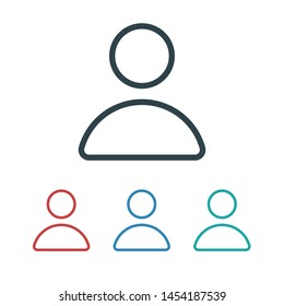 User Icon. Vector people icon. Profile vector icon. Person illustration. Business User Icon. Users Group symbol. Male user symbol