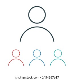 User Icon. Vector people icon. Profile vector icon. Person illustration. Business User Icon. Users Group symbol. Male user symbol