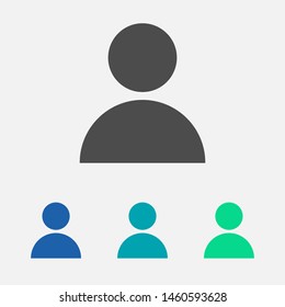 User Icon. Vector people icon. Profile vector icon. Person illustration. Business User Icon. Users Group symbol. Male user symbol