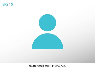 User Icon. Vector people icon. Profile vector icon. Person illustration. 