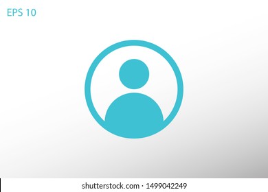 User Icon. Vector people icon. Profile vector icon. Person illustration. B