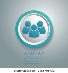 User icon vector. People symbol. Vector